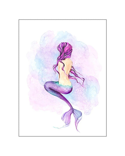 Starfish Hippocampus Mermaid Canvas Poster - Nordic Wall Art Decor