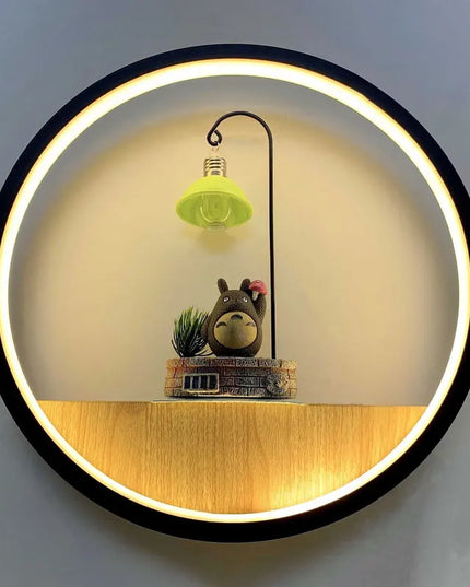 Modern Minimalist LED Cartoon Wall Lamp - Creative Bedside Décor