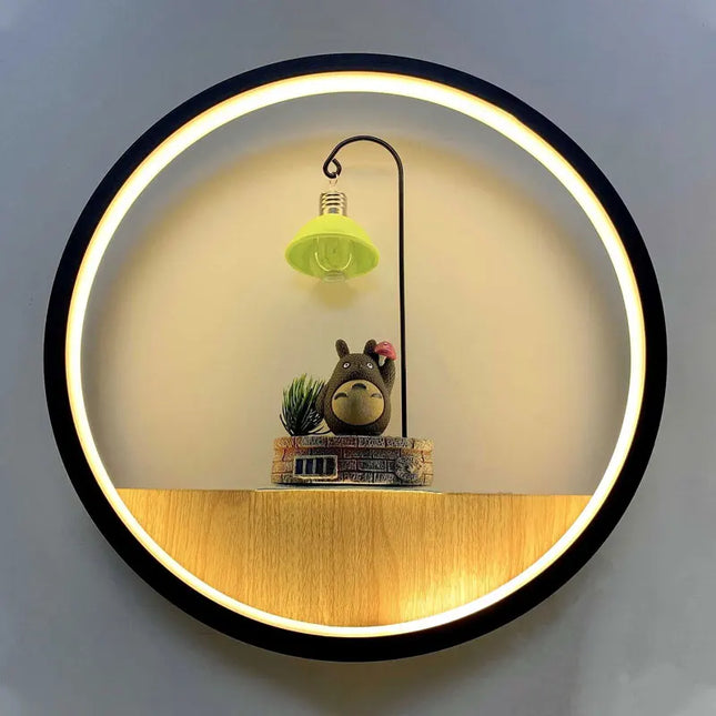 Modern Minimalist LED Cartoon Wall Lamp - Creative Bedside Décor