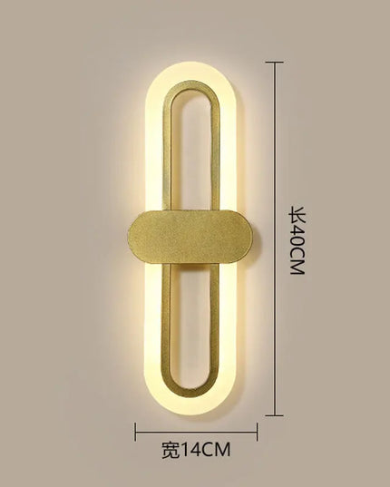 Modern Minimalist Wall Lamp - LED Three-Color for Bedroom & Aisle