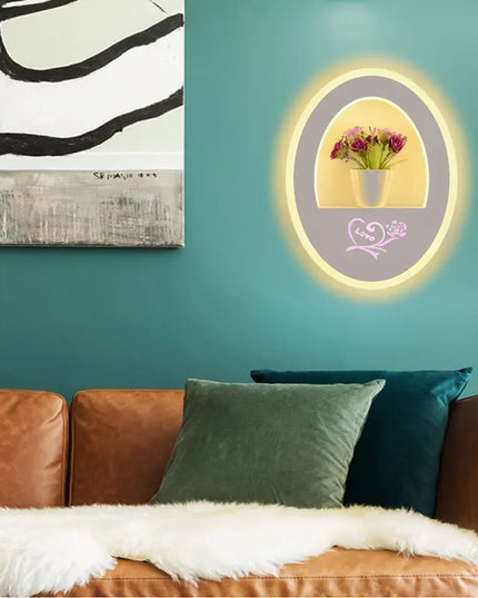 Modern Black and White LED Wall Lamp - Indoor Home Decoration