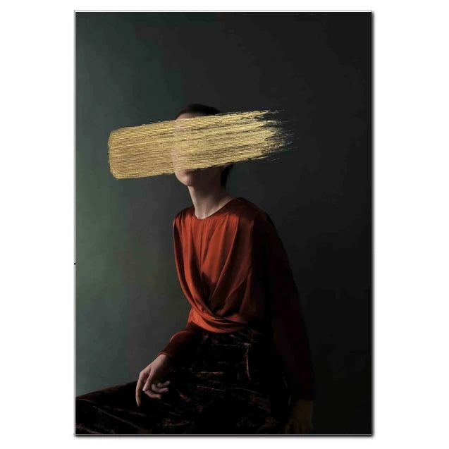 Vintage Women Figure Canvas Art Poster - Modern Home Decor Print