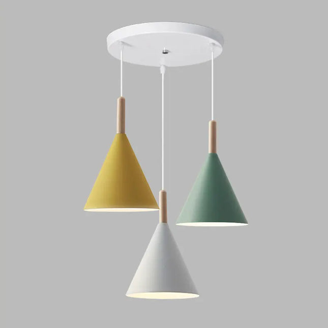 Modern E27 Pendant Lights - Colorful Hanging Lamp for Home Decor