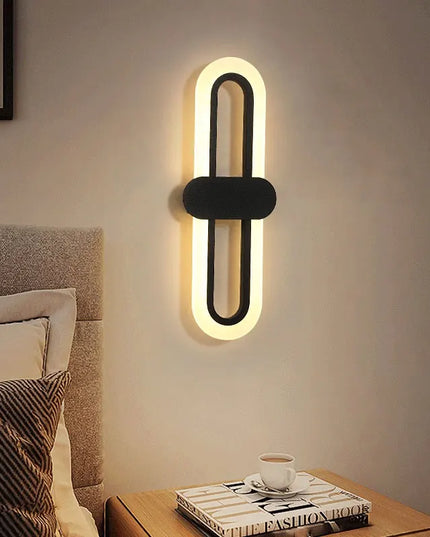 Modern Minimalist Wall Lamp - LED Three-Color for Bedroom & Aisle