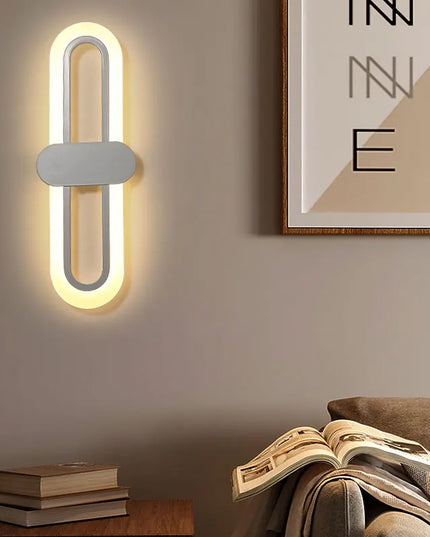 Modern Minimalist Wall Lamp - LED Three-Color for Bedroom & Aisle