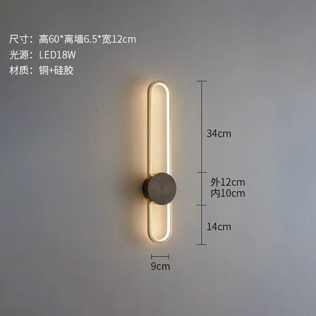 Modern Nordic LED Wall Lamp - Stylish Lighting for Bedroom & Living Room