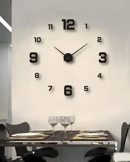 Creative Frameless DIY Wall Clock