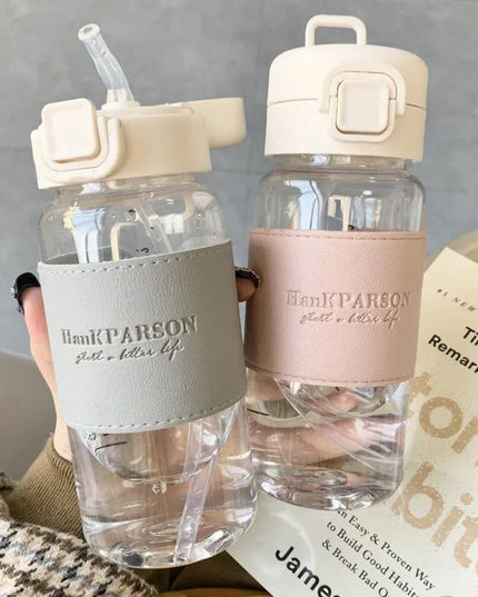 500ml Portable Water Bottle with Straw