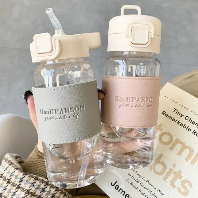 500ml Portable Water Bottle with Straw