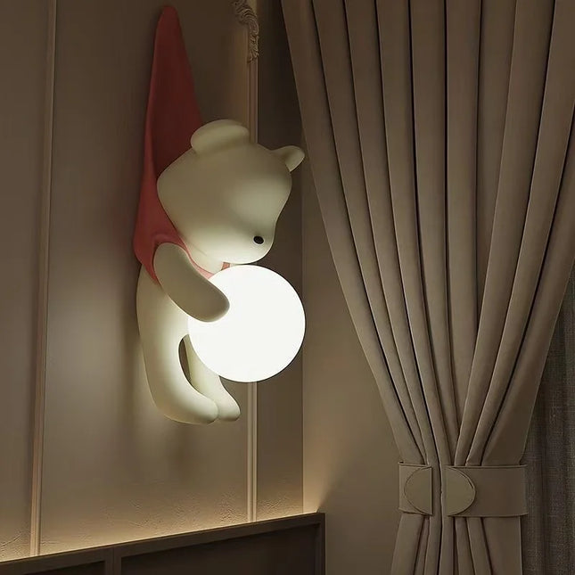 Modern LED Wall Lamp - Pink & Yellow - Dimmable Bedroom Decor