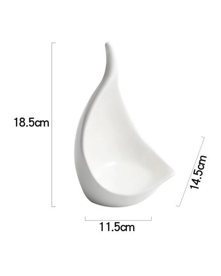 Creative Ceramic Dinner Plates - Irregular Design for Sushi & Snacks