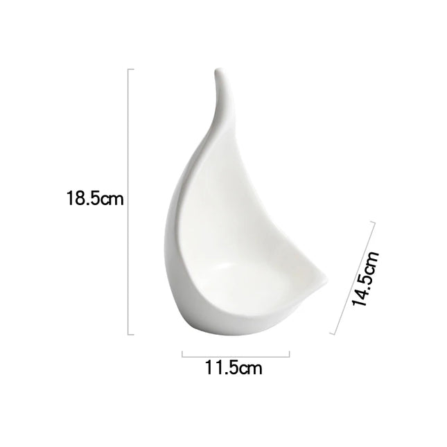 Creative Ceramic Dinner Plates - Irregular Design for Sushi & Snacks