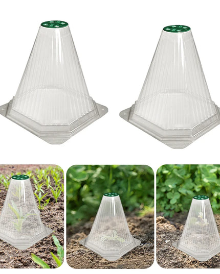 10/20PCS Cone Plant Seedling Protective Cover Nursery Seedling Planting Tent Reusable Anti-Bird Prevents Snail Damage Vegetable