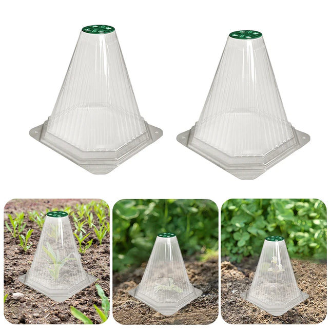 10/20PCS Cone Plant Seedling Protective Cover Nursery Seedling Planting Tent Reusable Anti-Bird Prevents Snail Damage Vegetable