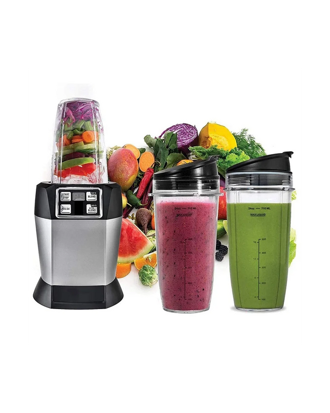 Y21A Replacement 24Oz Cups with Spout Lid for Nutri Ninja Blenders
