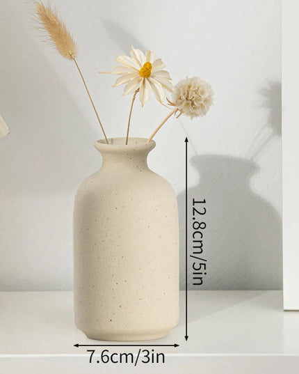 Modern White Ceramic Vase - Nordic Decorative Flower Pot for Home Decor