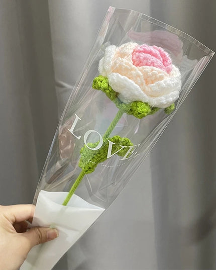 Hand-Knitted Crochet Flower Bouquet - Perfect Gift for Weddings & Graduations