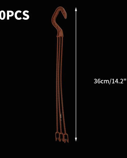Plastic Flower Pot Hanger Plant Pot Hanging Holder Garden Planter Hooks Home Hanging Basket Balcony Decor 24/36cm Wholesale