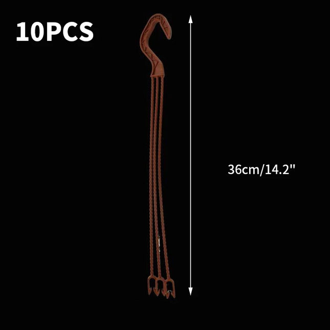 Plastic Flower Pot Hanger Plant Pot Hanging Holder Garden Planter Hooks Home Hanging Basket Balcony Decor 24/36cm Wholesale