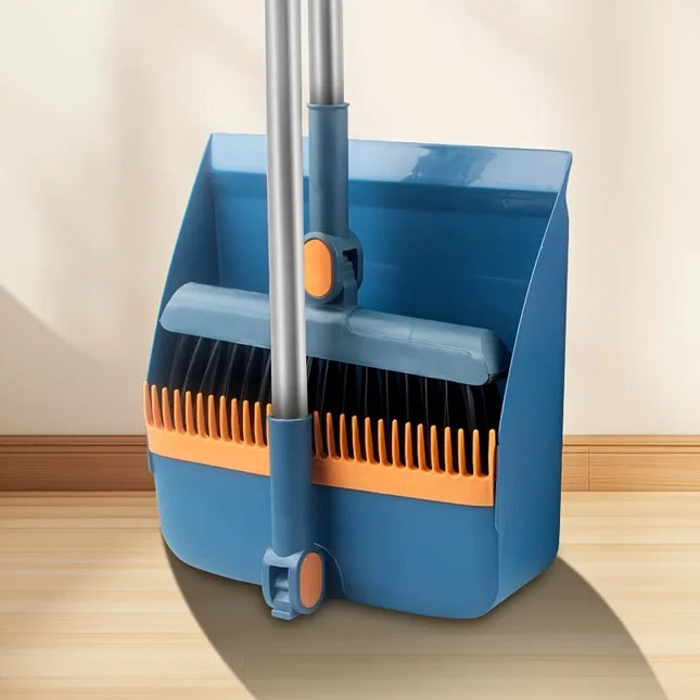 3-in-1 Foldable Magnetic Broom Set - Perfect for Pet Hair Cleaning