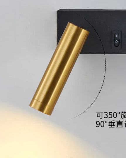 Modern Black & White Wall Lamp - Minimalist LED Light Fixture
