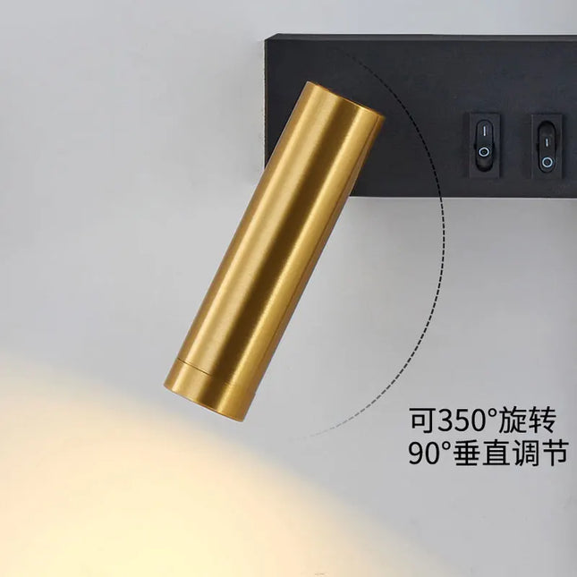 Modern Black & White Wall Lamp - Minimalist LED Light Fixture