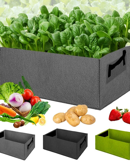 Rectangle Felt Garden Grow Bag - Eco-Friendly Planting Pot for Vegetables