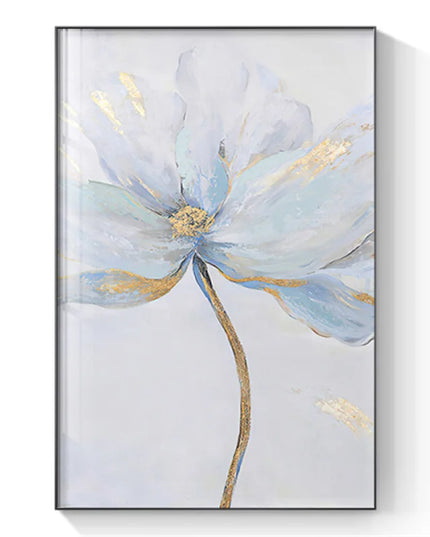 Scandinavian Flower Canvas Print - Abstract Wall Art for Living Room Decor