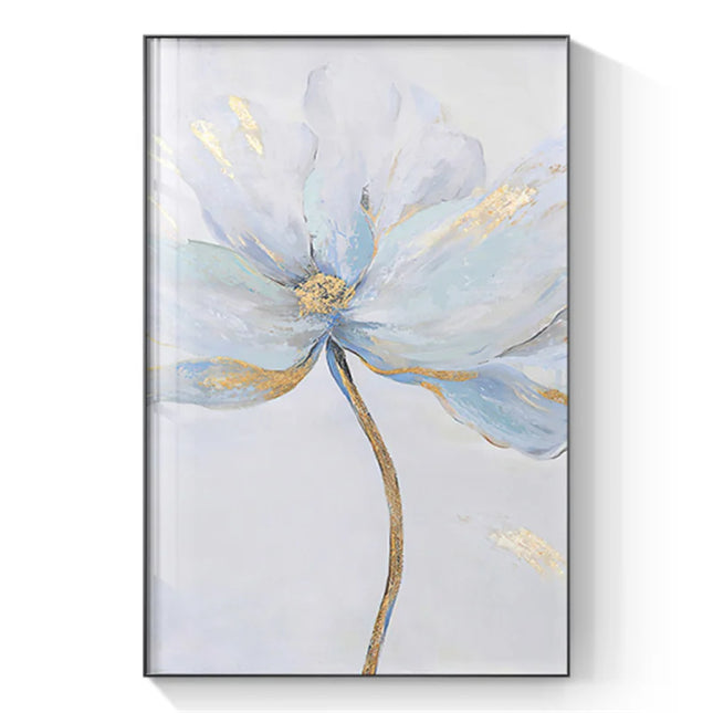 Scandinavian Flower Canvas Print - Abstract Wall Art for Living Room Decor