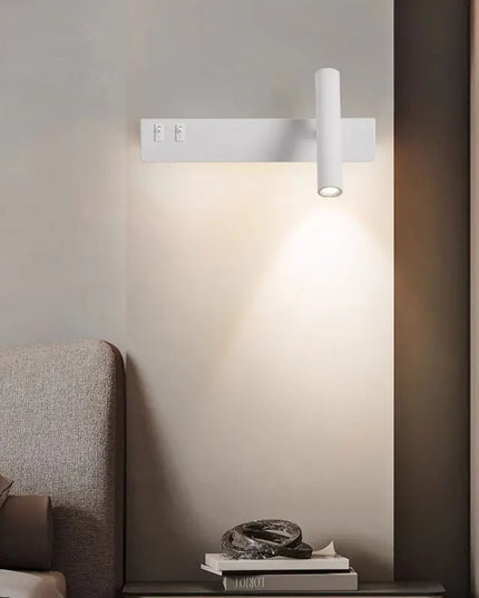Modern Minimalist LED Wall Light - Rotatable Spotlight for Bedroom