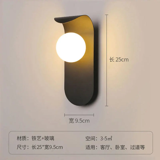 Modern LED Wall Lamp - Stylish Bedroom & Living Room Lighting