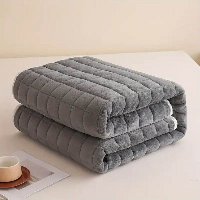 Anqianny Quilted Mattress Topper - Soft Velvet & Anti-Slip Design