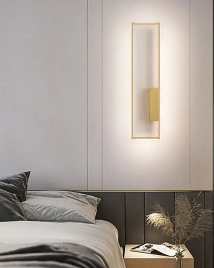 Modern LED Wall Lamp - Black or Gold, Dimmable for Living Room