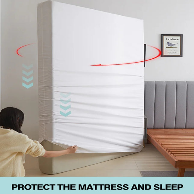 Waterproof Mattress Protector with Zipper - Soft & Noiseless Cover