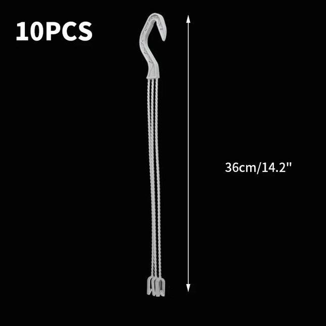 Plastic Flower Pot Hanger Plant Pot Hanging Holder Garden Planter Hooks Home Hanging Basket Balcony Decor 24/36cm Wholesale