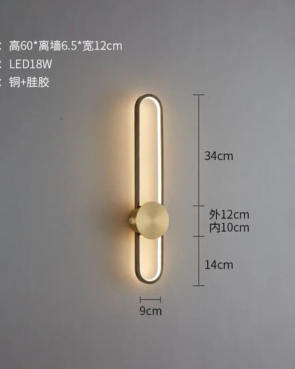 Modern Nordic LED Wall Lamp - Stylish Lighting for Bedroom & Living Room