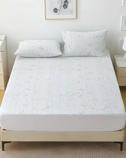 Anqianny Bamboo Fiber Mattress Protector - Waterproof, Ultra-Soft Cover
