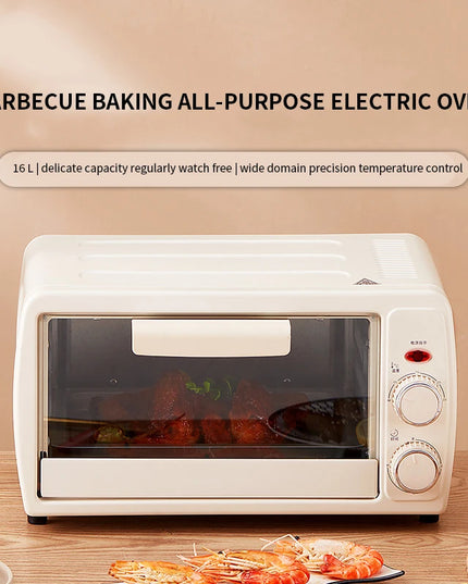 RoyalStar 16L Mini Electric Oven - Multi-Function with Timer Control