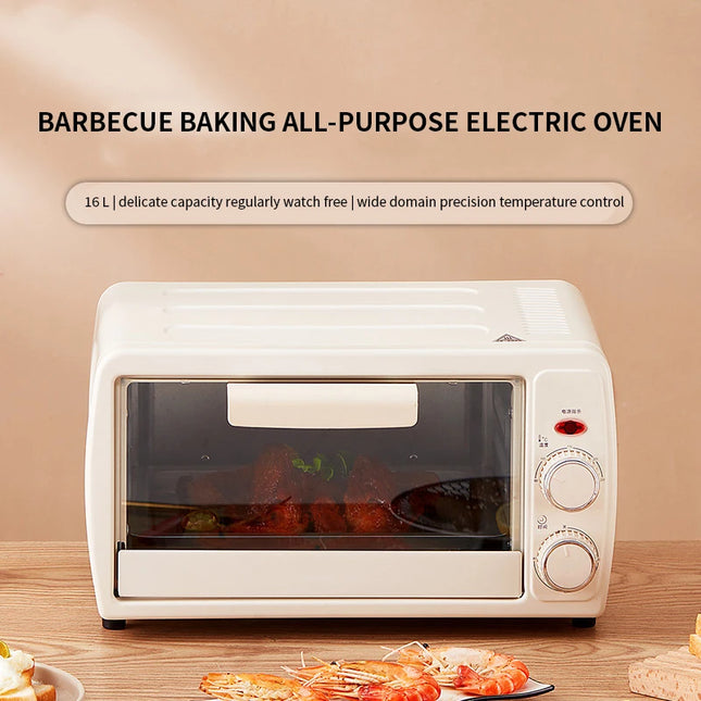 RoyalStar 16L Mini Electric Oven - Multi-Function with Timer Control