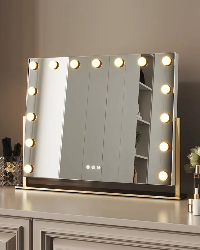 Modishion LED Vanity Mirror - Adjustable Lighting & Touch Control
