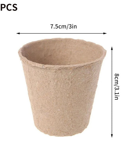 10/20PCS Biodegradable Nursery Seedling Cups - Ideal for Germination