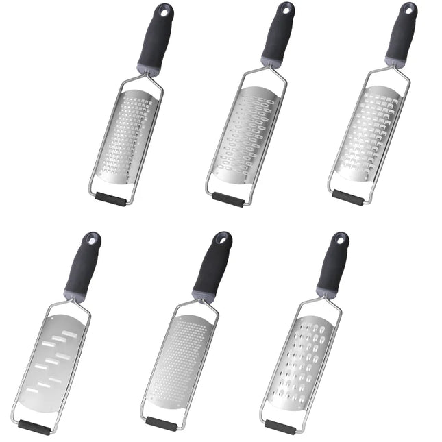 Multipurpose Cheese Slicer - Stainless Steel Kitchen Tool with Black Handle