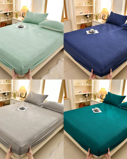 Anqianny 3-Layer Waterproof Mattress Cover - Soft Anti-Dust Mite Protection