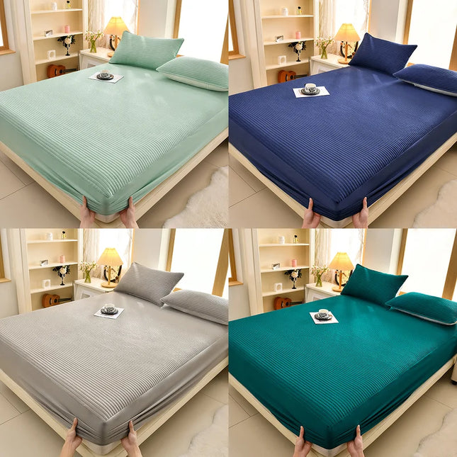 Anqianny 3-Layer Waterproof Mattress Cover - Soft Anti-Dust Mite Protection