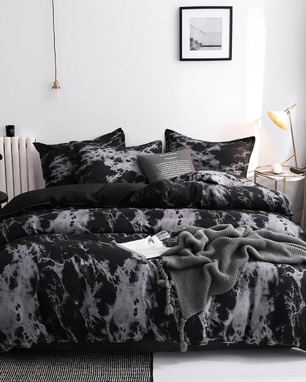 Anqianny 3pcs Duvet Cover Set - Modern Print Quilt & Pillow Cases