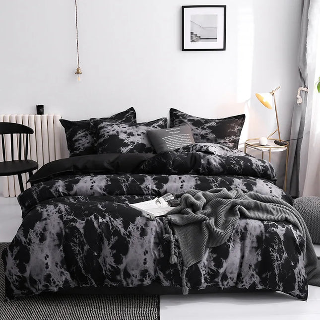 Anqianny 3pcs Duvet Cover Set - Modern Print Quilt & Pillow Cases