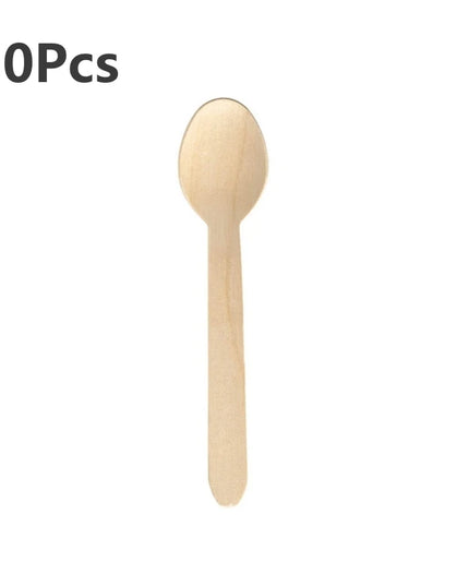 50Pcs Disposable Wooden Cutlery