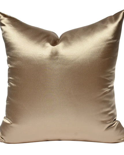 Luxury Gray Sofa Cushion Cover - Embroidered 20x20 Decorative Pillow