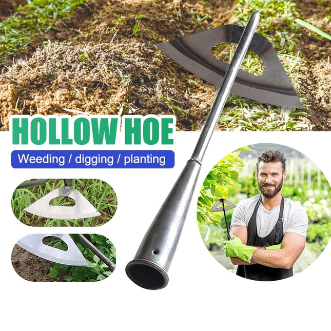 Garden Weeding Artifact Steel Crescent Shaped Hoe Soil Loosening Outdoor Planting Rake Hoe Farming Tools Garden Hand Tools