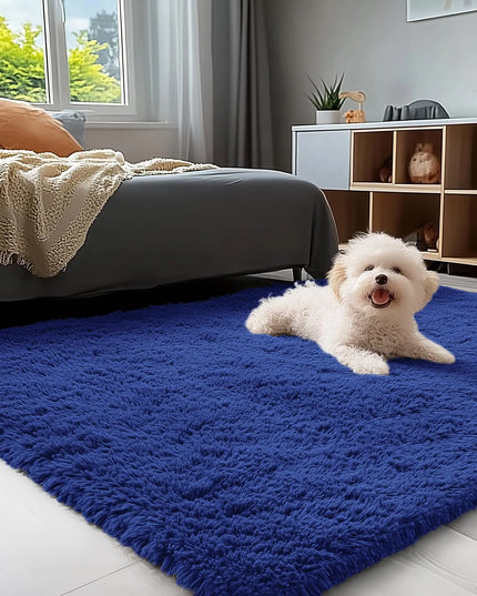 Olanly Large Fluffy Shaggy Area Rug - Soft Plush Indoor Carpet